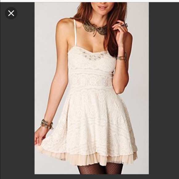 Free People Beaded Lace Dress - Picture 1 of 8